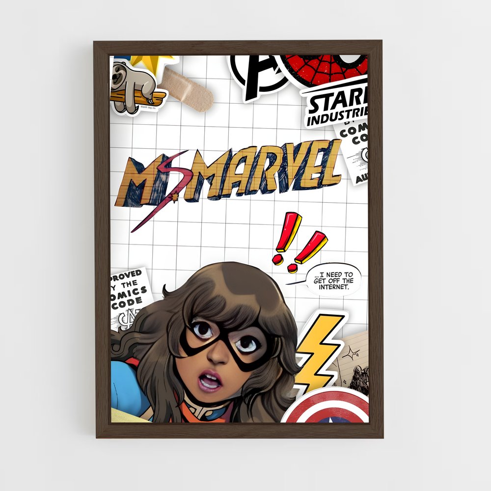 ap-ms marvel-7 cadre Bois foncé