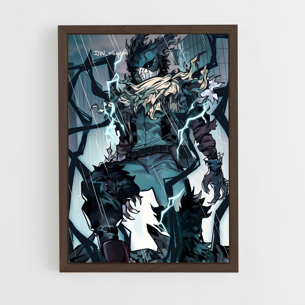 ap-my hero academia-1 cadre Bois foncé
