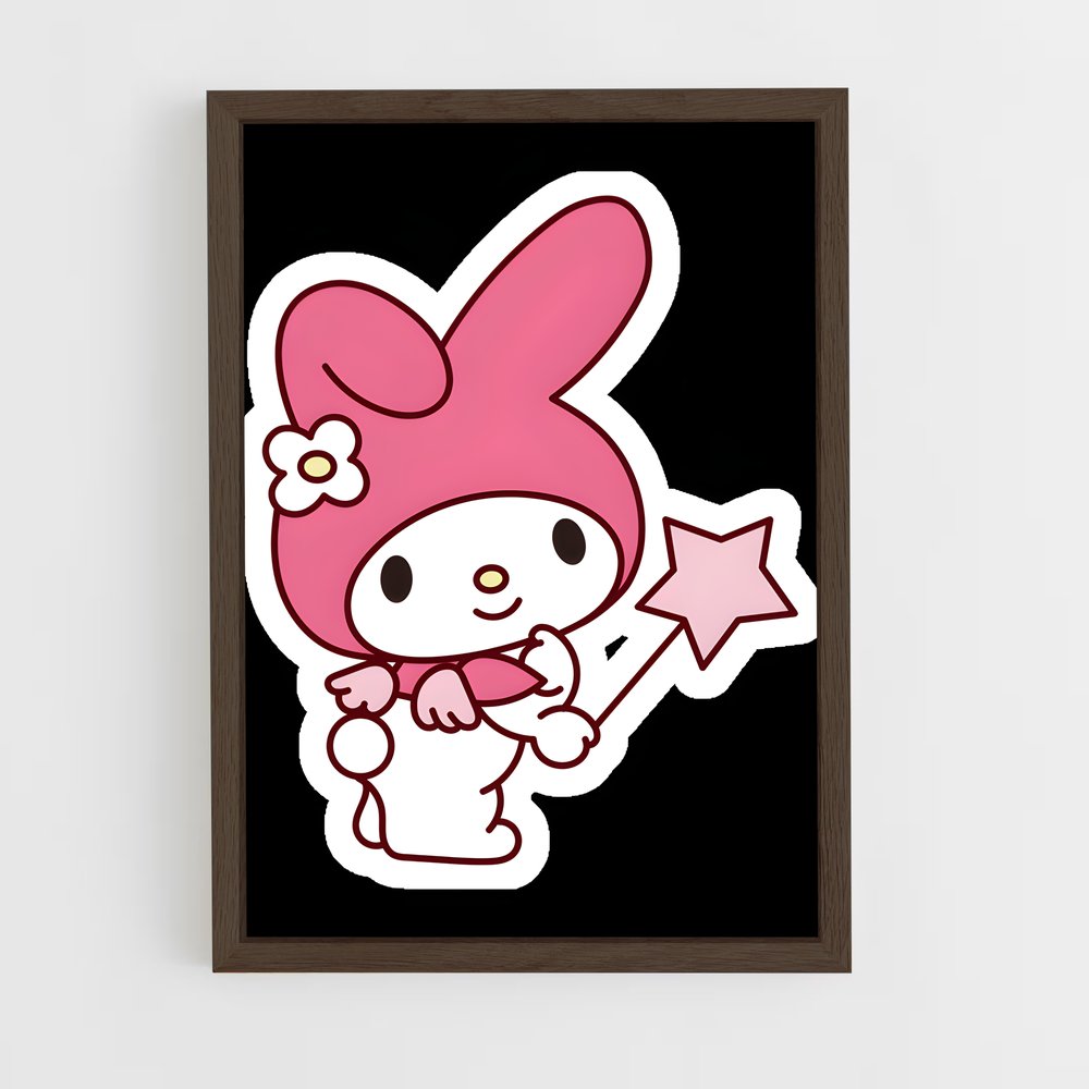 ap-my melody-6 cadre Bois foncé