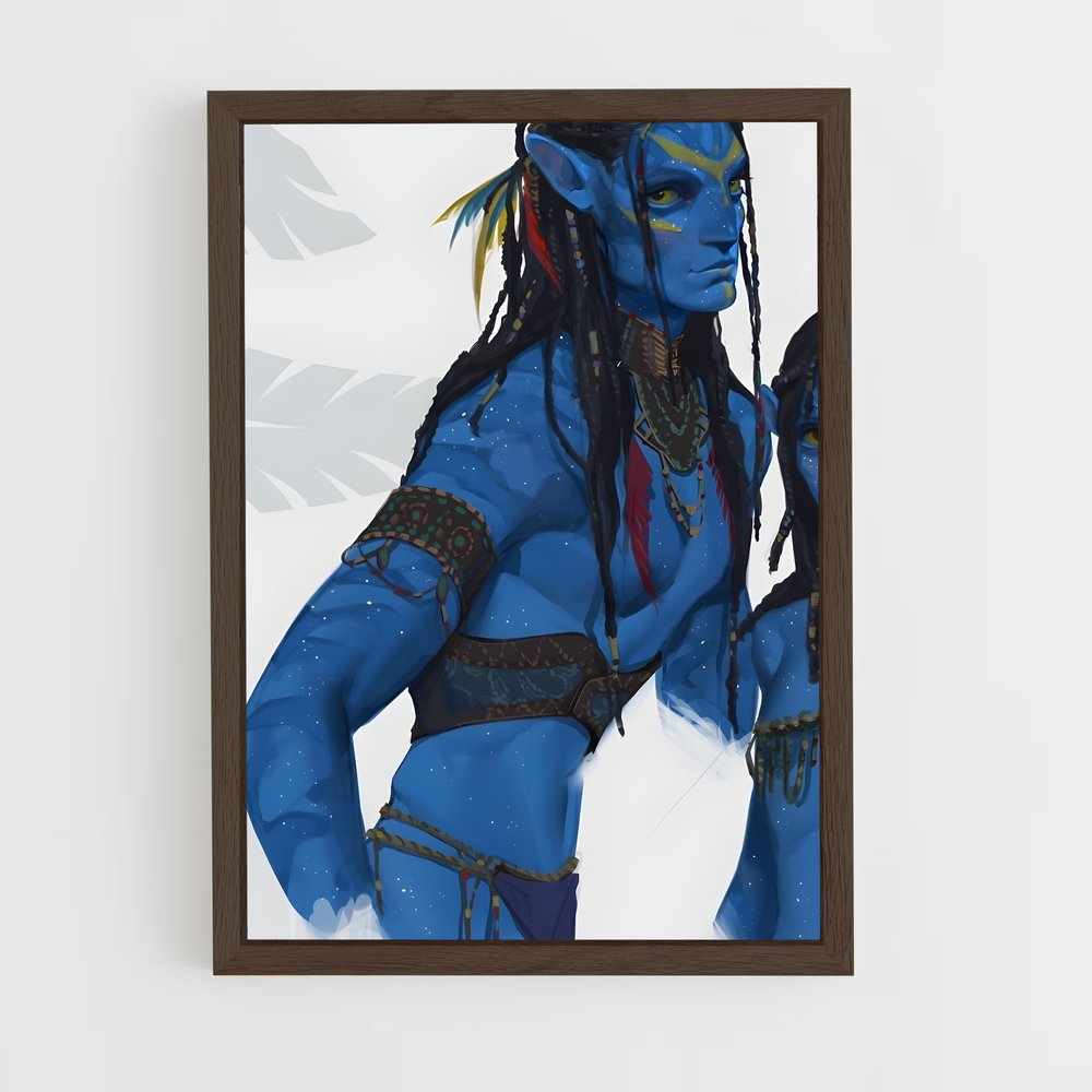 ap-na'vi-8 cadre Bois foncé