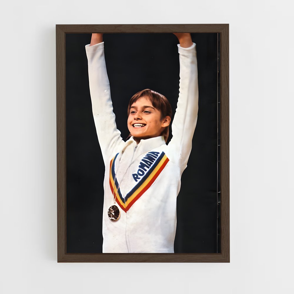 ap-nadia comaneci-2 cadre Bois foncé