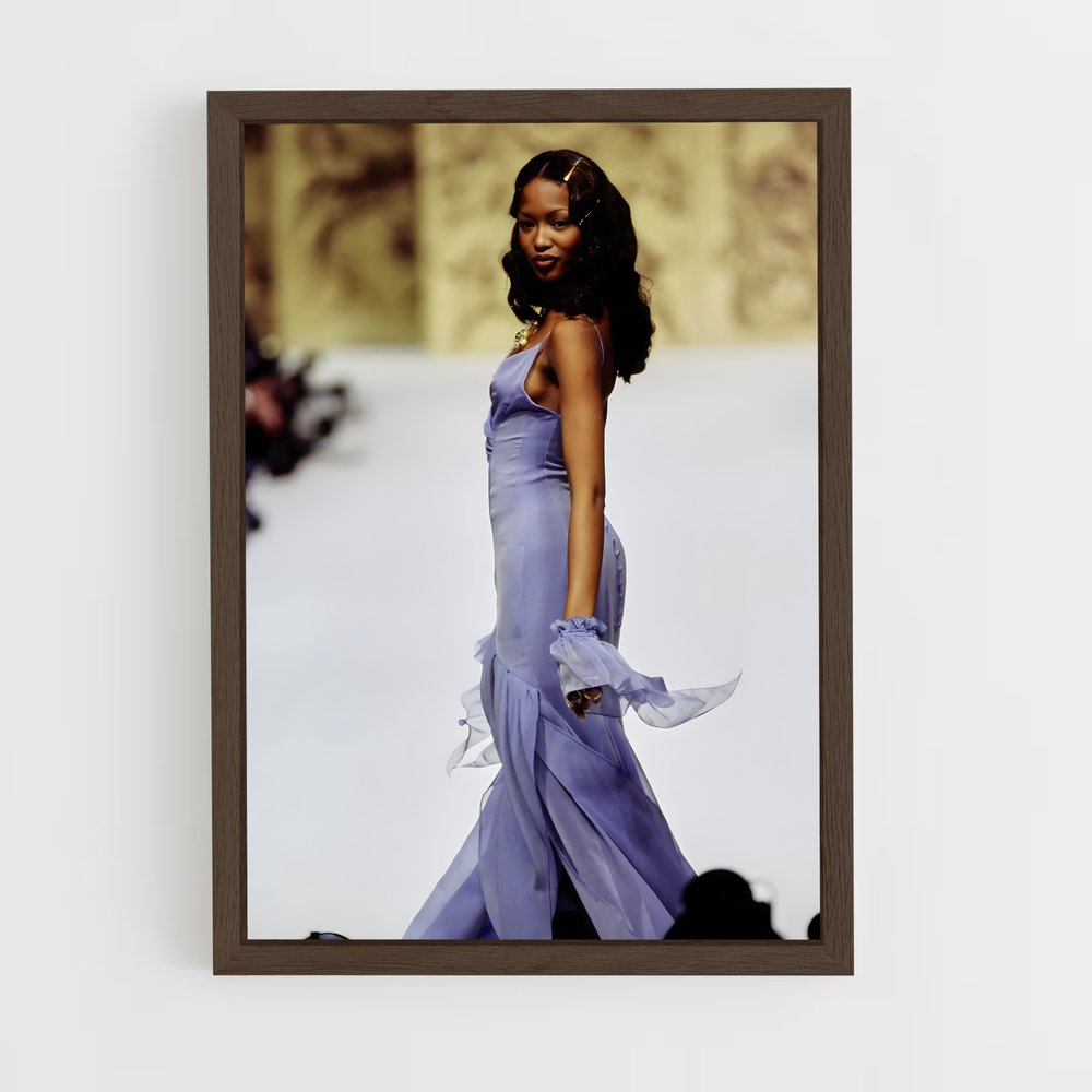 ap-naomi campbell-2 cadre Bois foncé