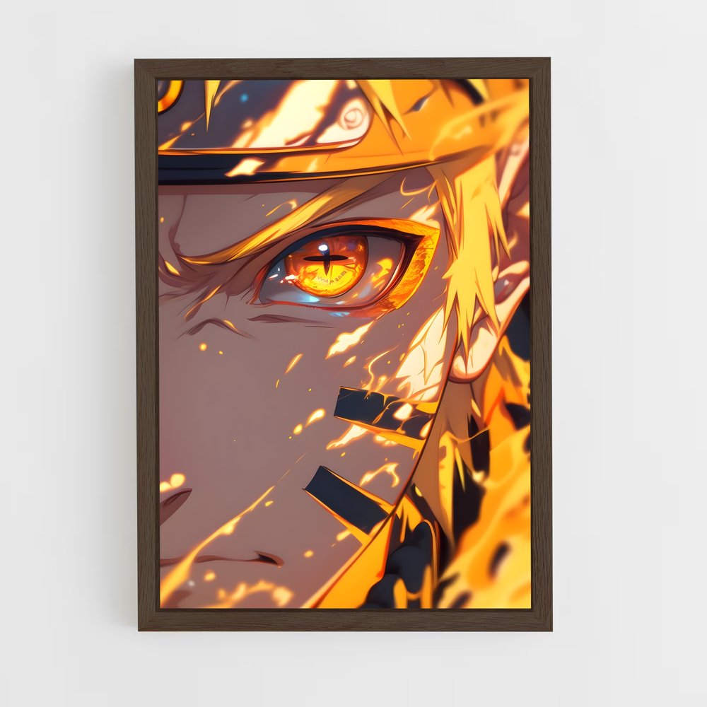 ap-naruto uzumaki-7 cadre Bois foncé