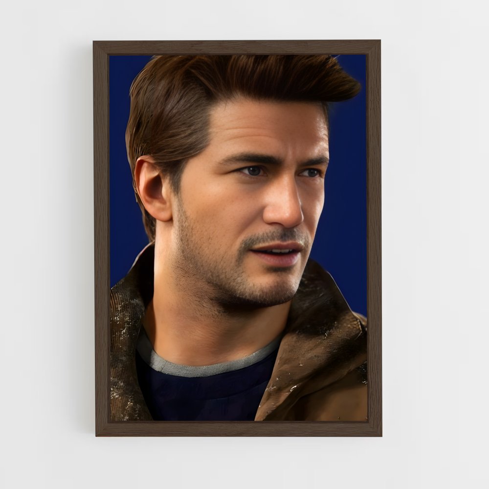 ap-nathan drake-5 cadre Bois foncé