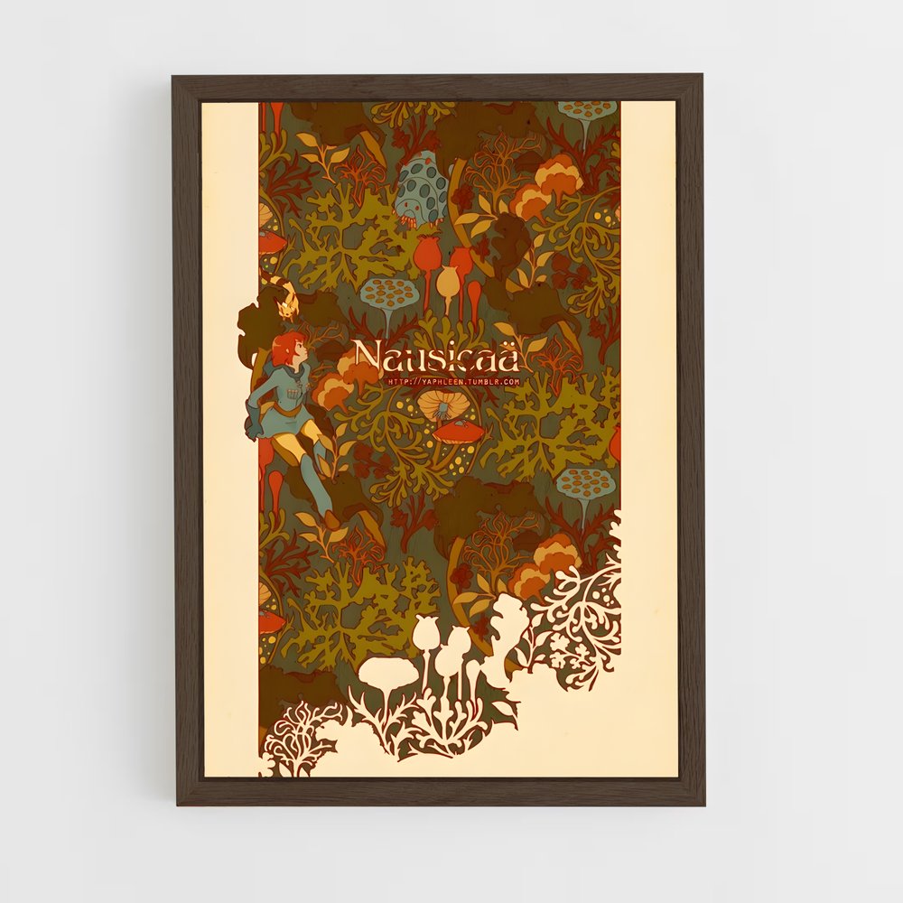 ap-nausicaa of the valley of the wind-7 cadre Bois foncé