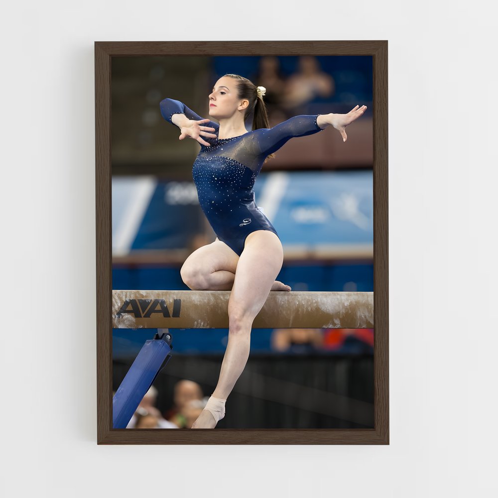 ap-ncaa championships gymnastics-4 cadre Bois foncé