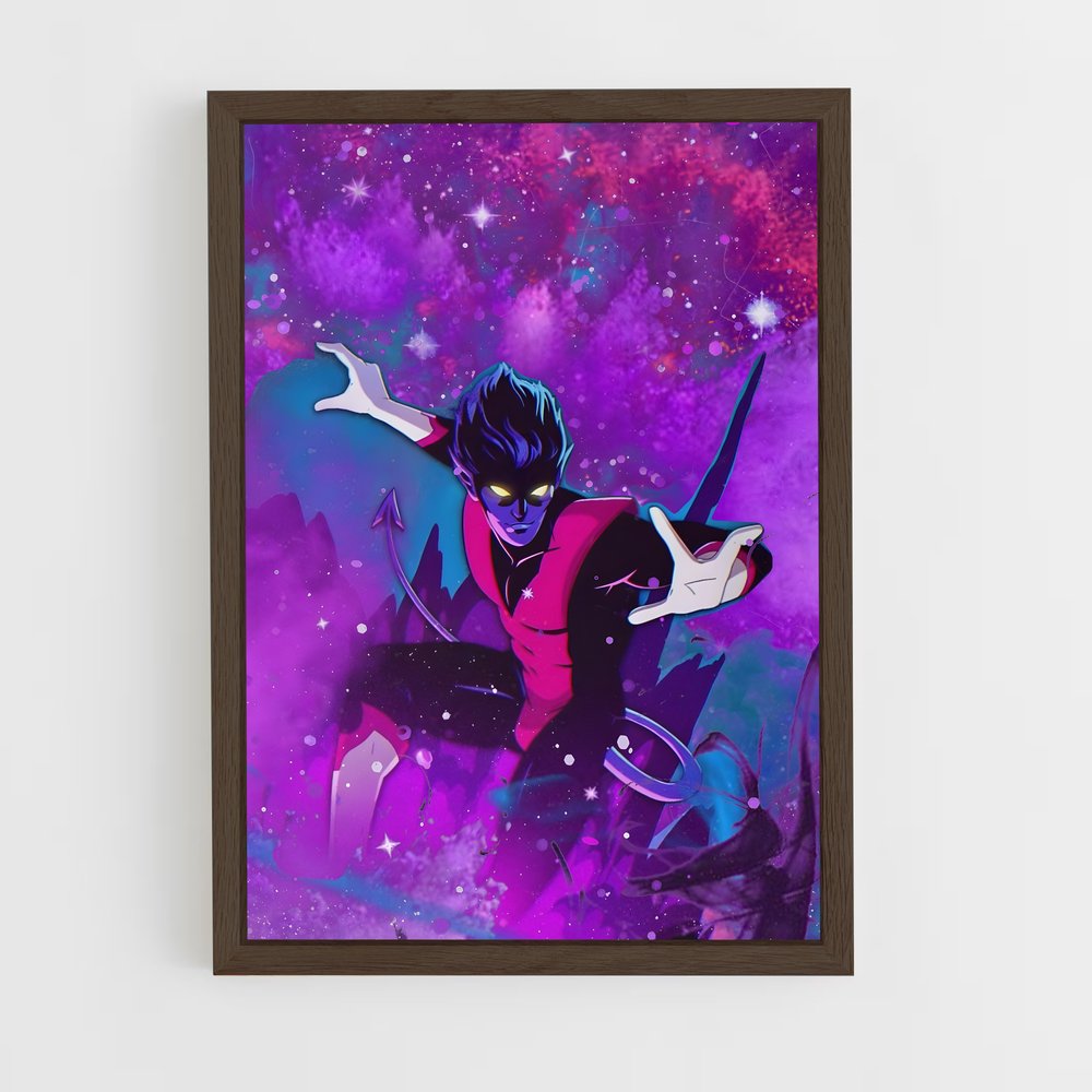 ap-nightcrawler x-men-2 cadre Bois foncé