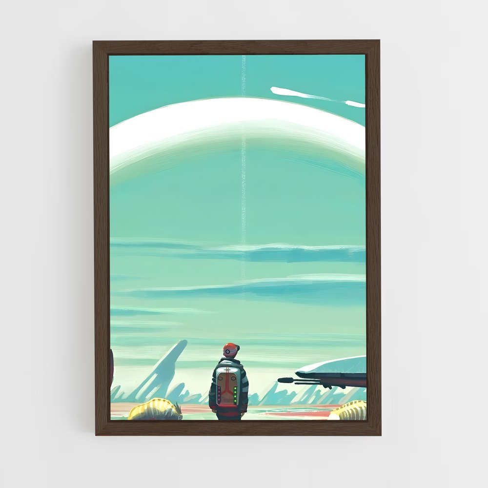ap-no man sky-17 cadre Bois foncé