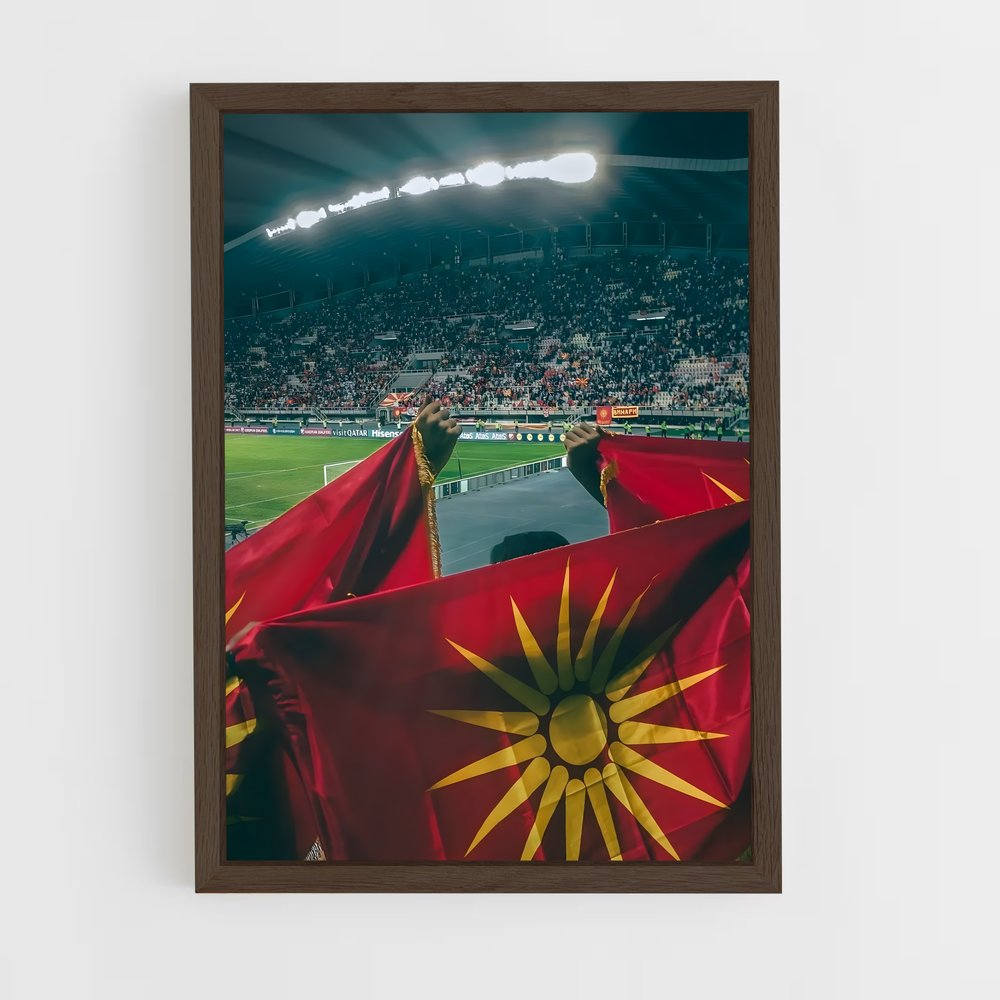 ap-north macedonia national football team-1 cadre Bois foncé