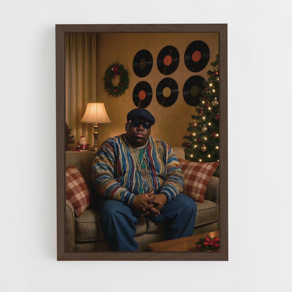 ap-notorious b.i.g.-3 cadre Bois foncé