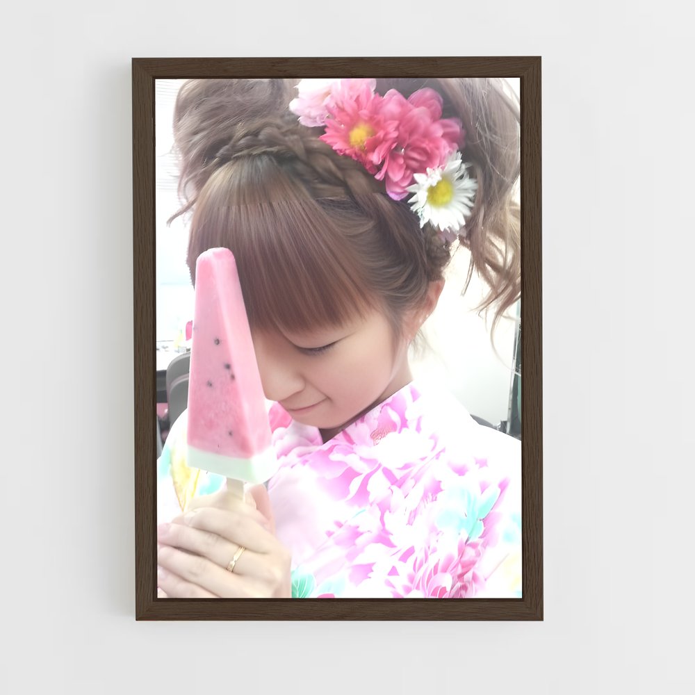 ap-nozomi tsuji-4 cadre Bois foncé