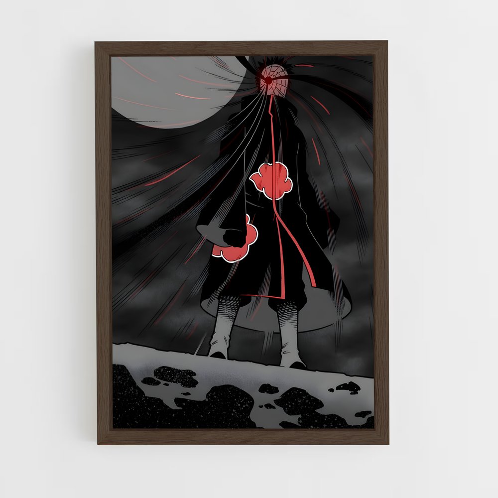 ap-obito uchiha-7 cadre Bois foncé