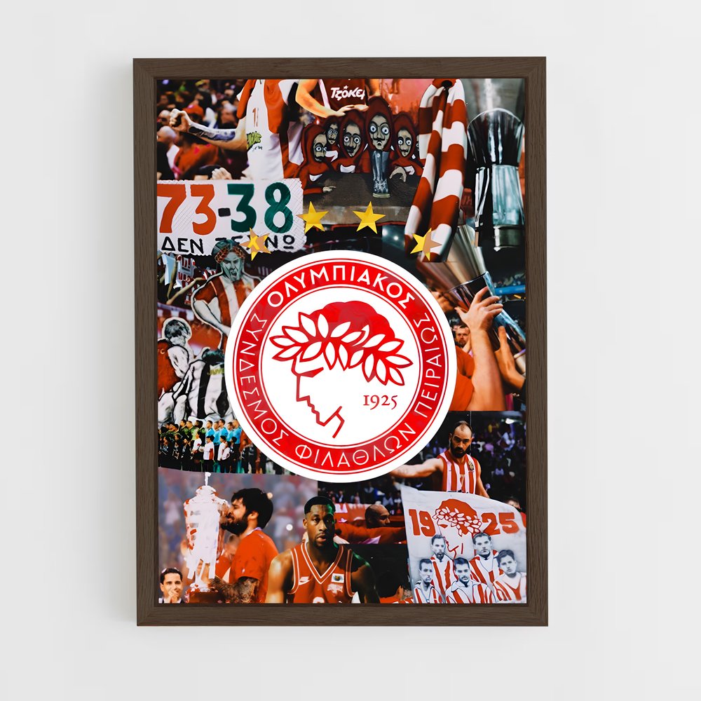 ap-olympiacos fc-7 cadre Bois foncé