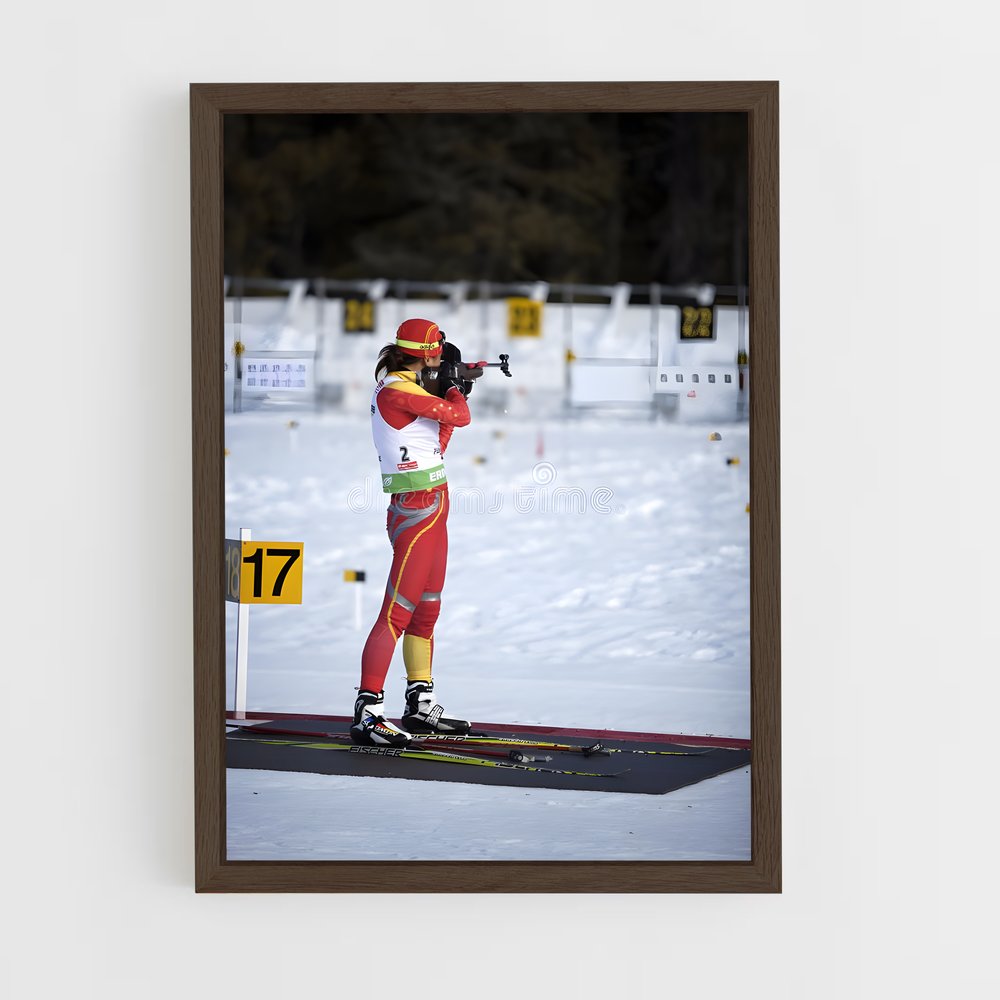 ap-olympics biathlon-2 cadre Bois foncé