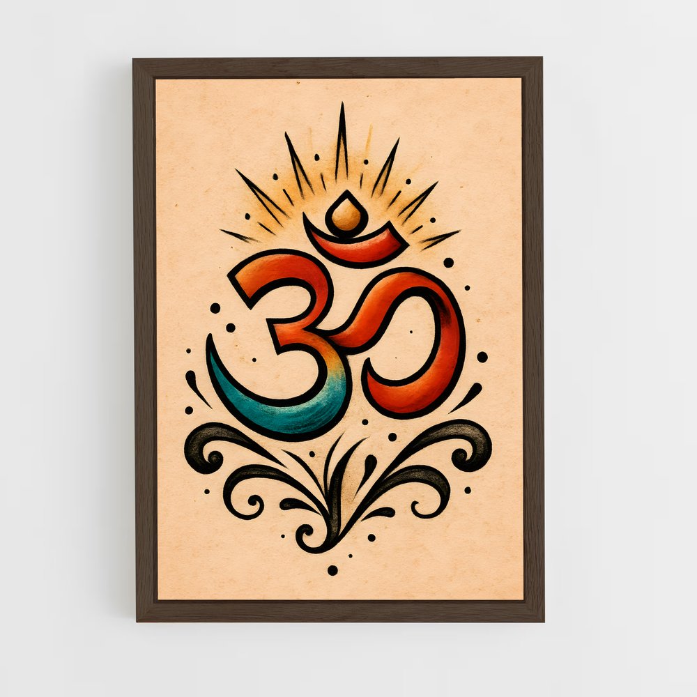 ap-om symbol-2 cadre Bois foncé