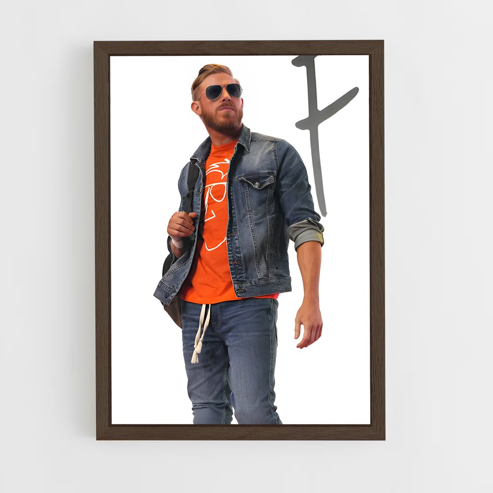 ap-orange cassidy-7 cadre Bois foncé