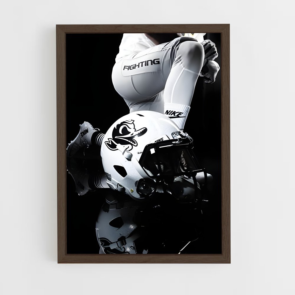ap-oregon ducks-13 cadre Bois foncé