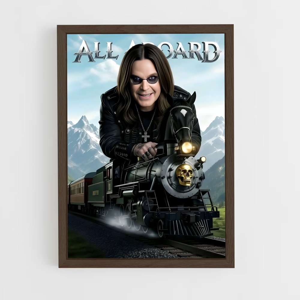 ap-ozzy osbourne-7 cadre Bois foncé