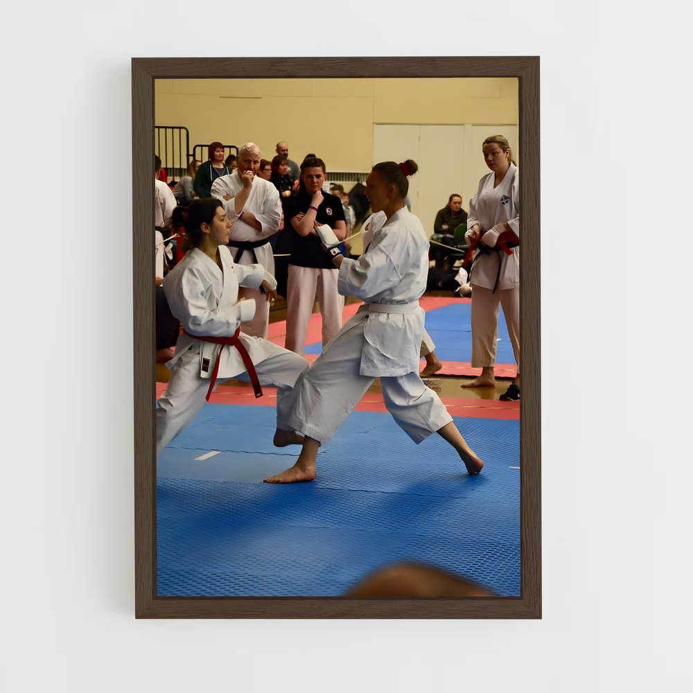 ap-pan american karate championships-2 cadre Bois foncé