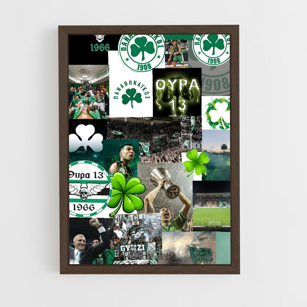 ap-panathinaikos fc-6 cadre Bois foncé