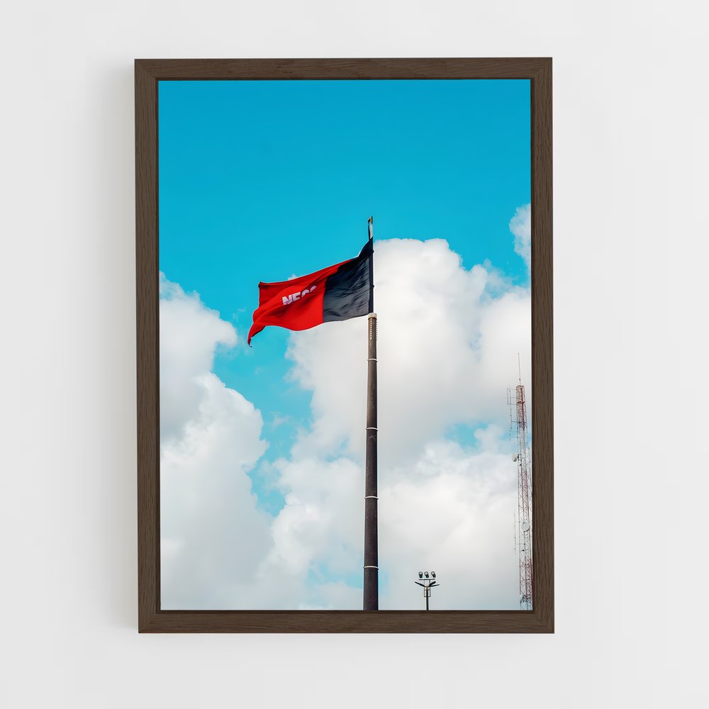 ap-paraiba flag-1 cadre Bois foncé