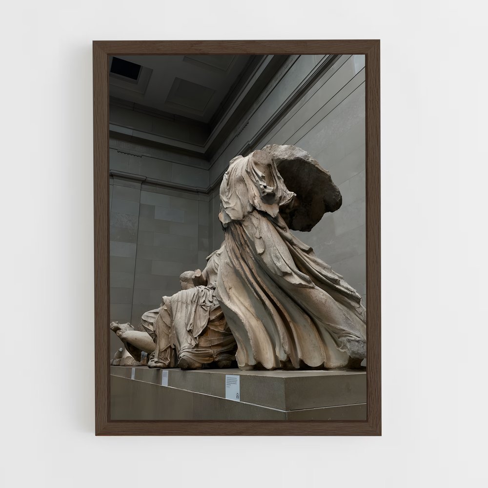 ap-parthenon sculptures-4 cadre Bois foncé