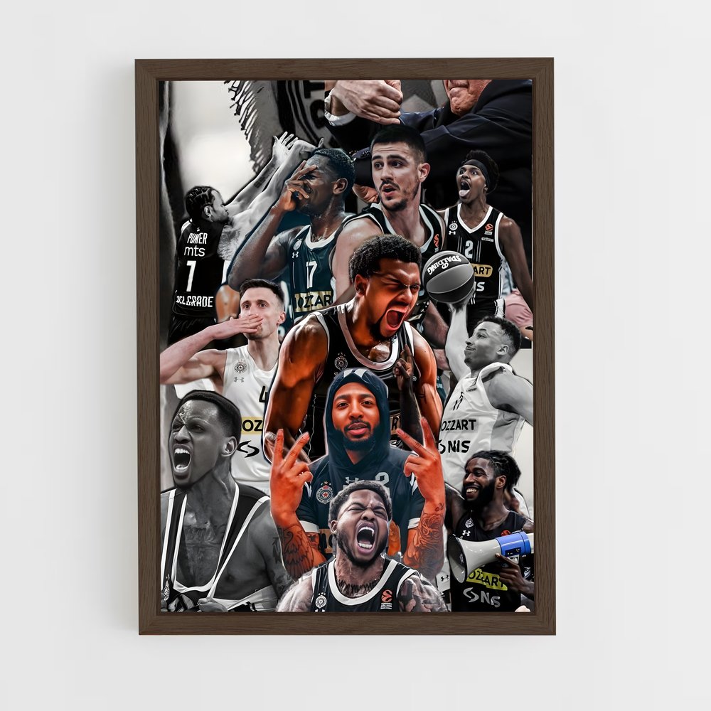 ap-partizan belgrade-2 cadre Bois foncé