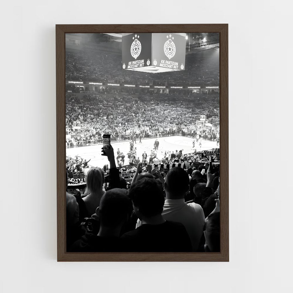 ap-partizan belgrade basketball-4 cadre Bois foncé