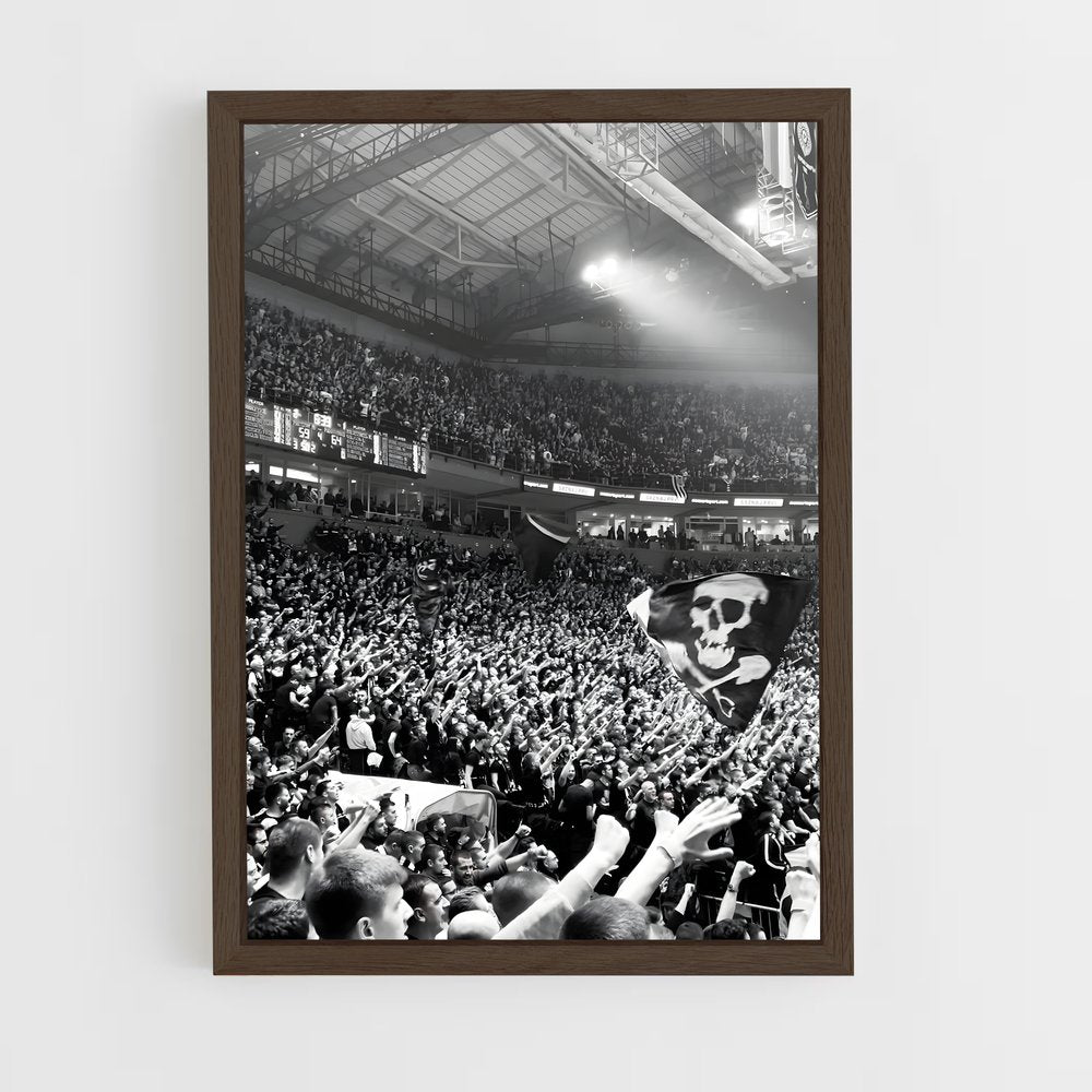 ap-partizan belgrade basketball-9 cadre Bois foncé