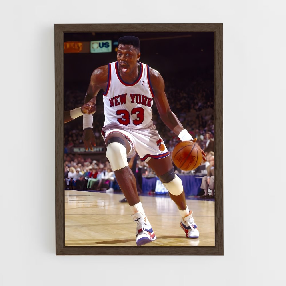 ap-patrick ewing-8 cadre Bois foncé