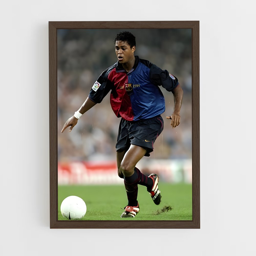 ap-patrick kluivert-10 cadre Bois foncé