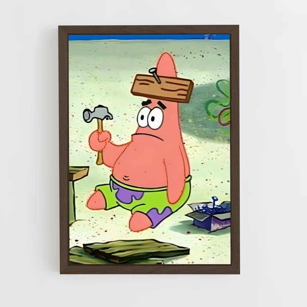 ap-patrick star-1 cadre Bois foncé
