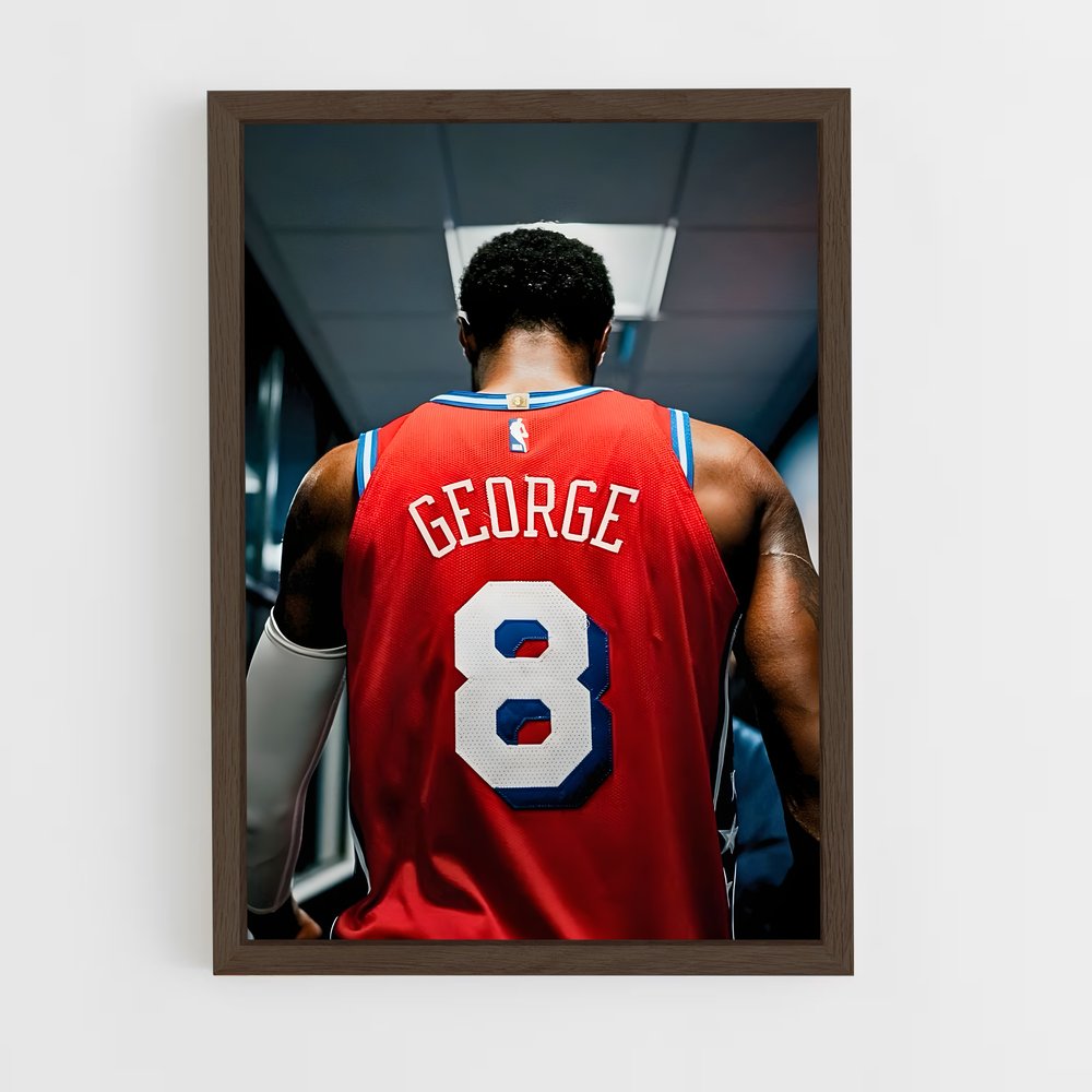 ap-paul george-2 cadre Bois foncé
