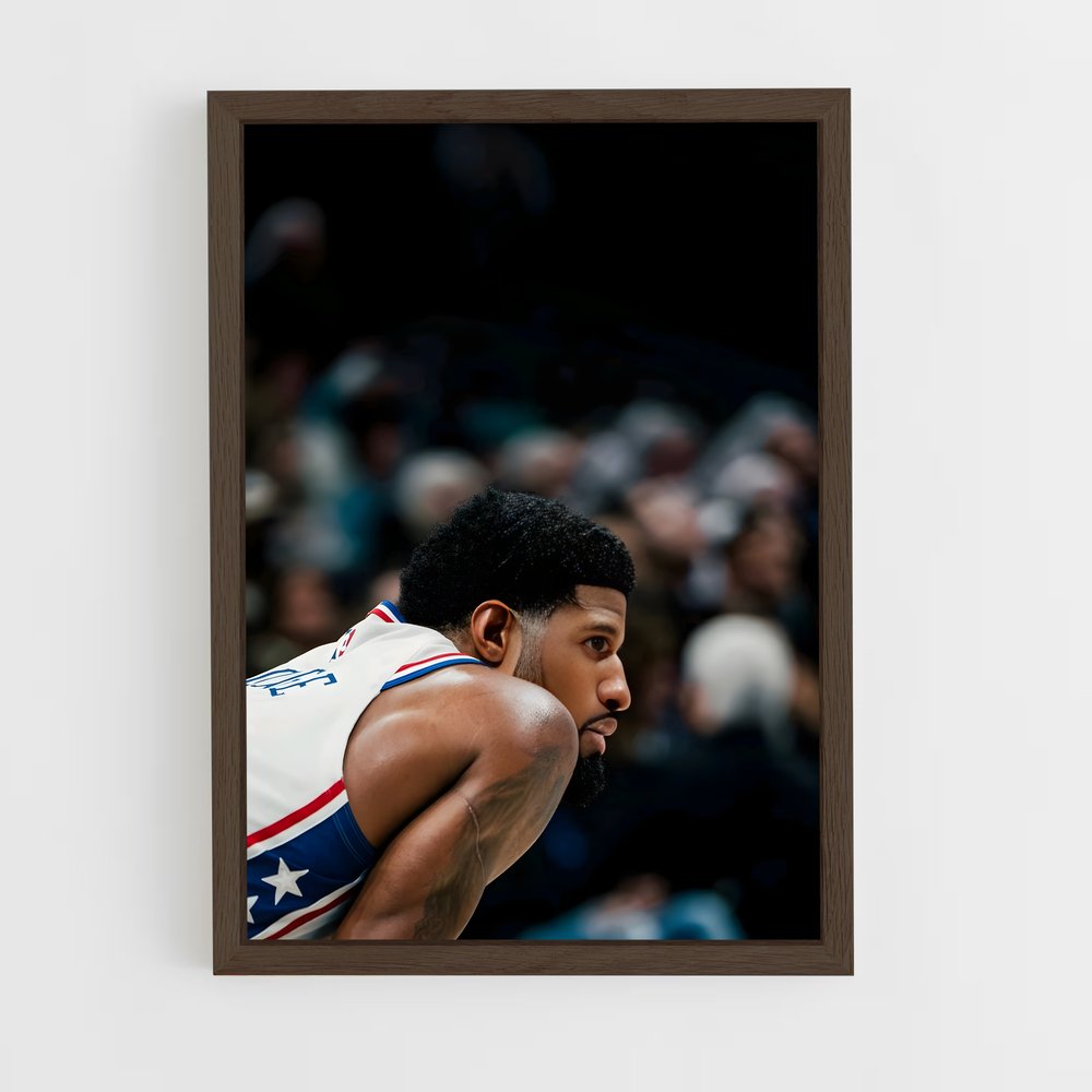 ap-paul george-3 cadre Bois foncé