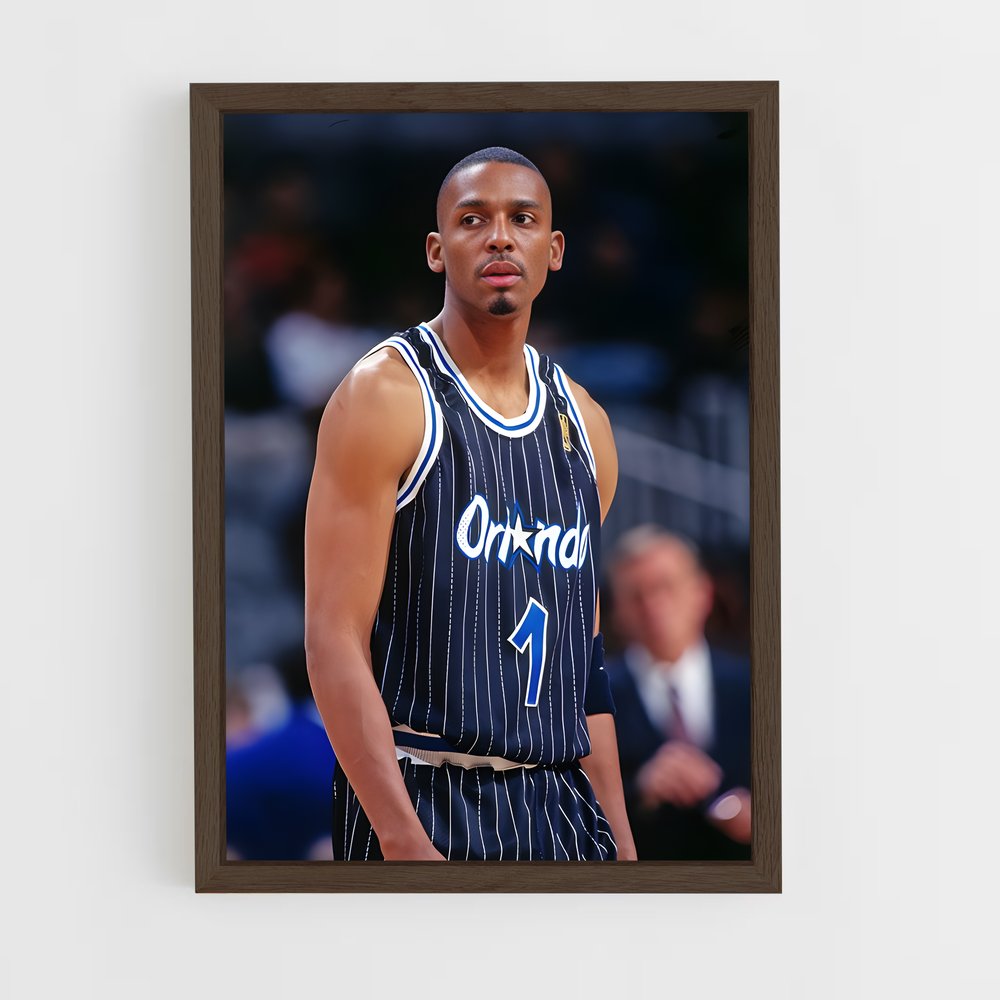ap-penny hardaway-5 cadre Bois foncé