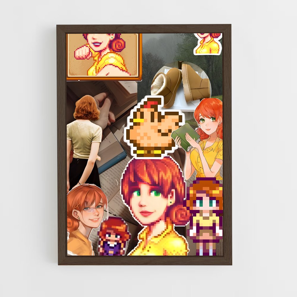 ap-penny stardew-3 cadre Bois foncé