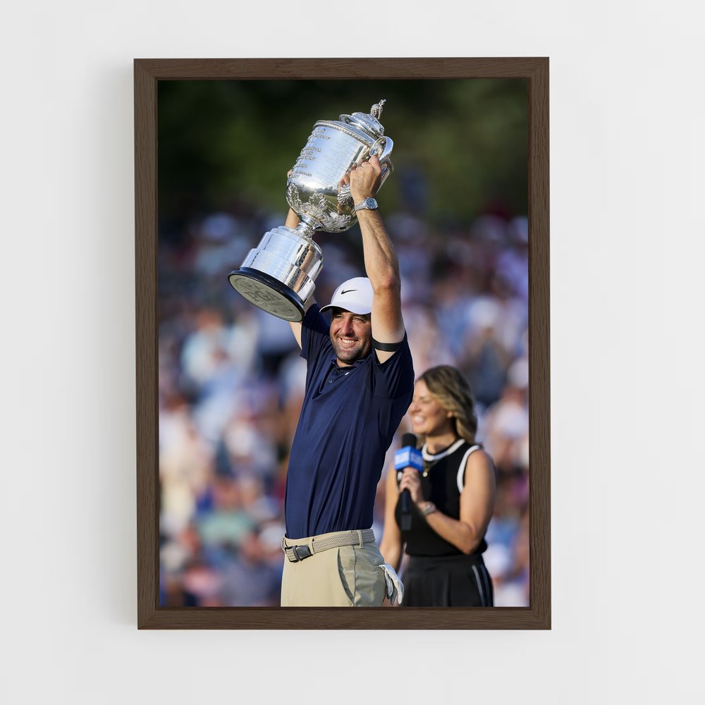 ap-pga championship-1 cadre Bois foncé