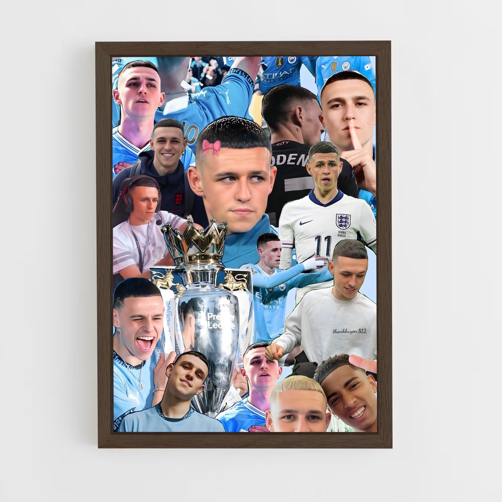 ap-phil foden-2 cadre Bois foncé