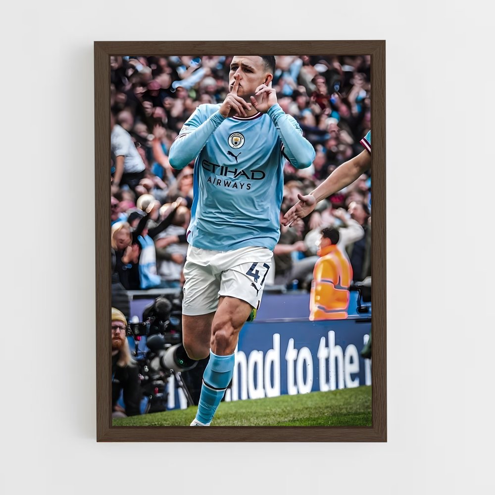 ap-phil foden-5 cadre Bois foncé