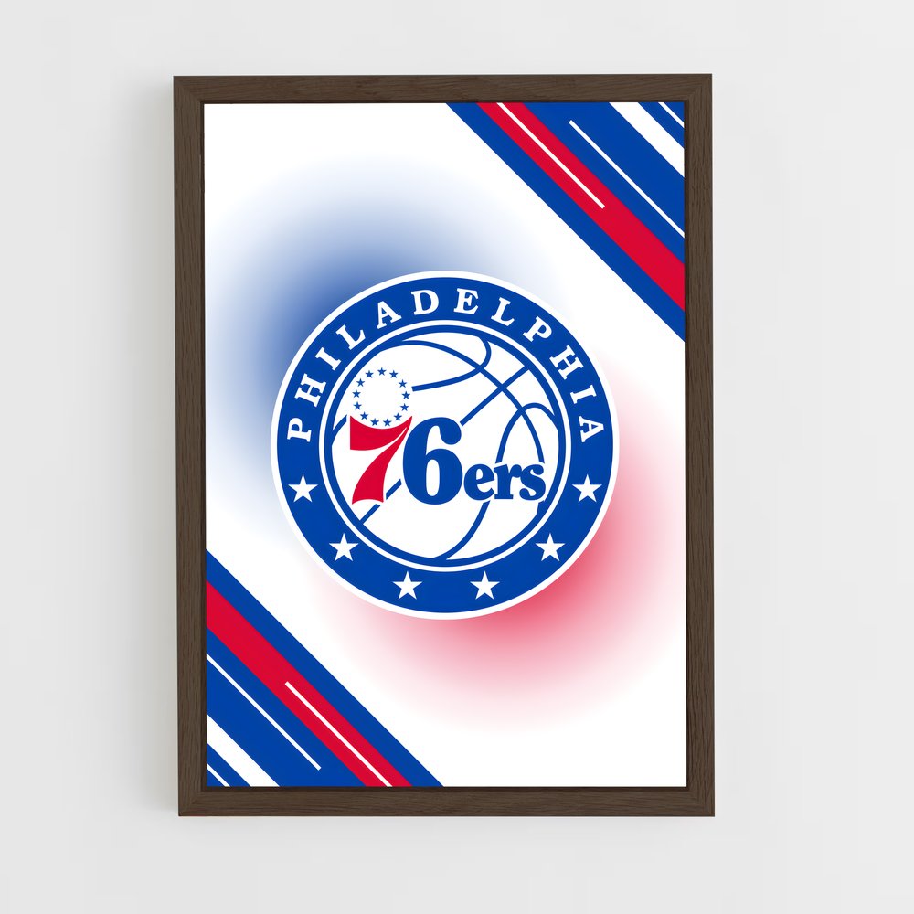 ap-philadelphia 76ers-2 cadre Bois foncé