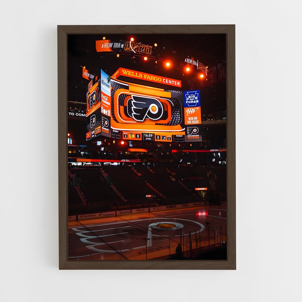 ap-philadelphia flyers-2 cadre Bois foncé