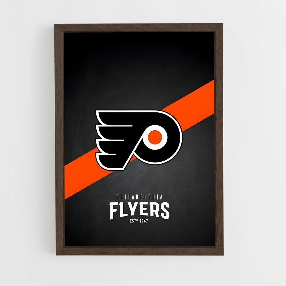 ap-philadelphia flyers-4 cadre Bois foncé