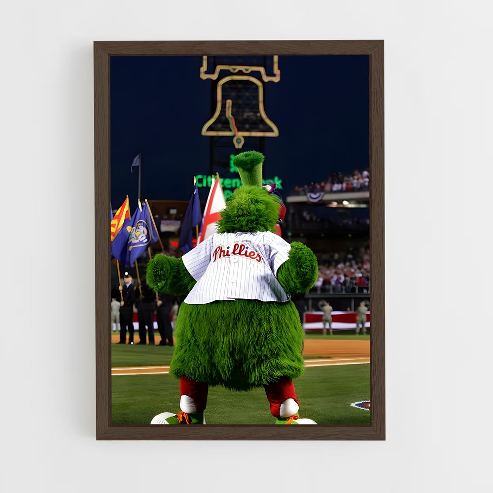ap-philadelphia phillies-5 cadre Bois foncé