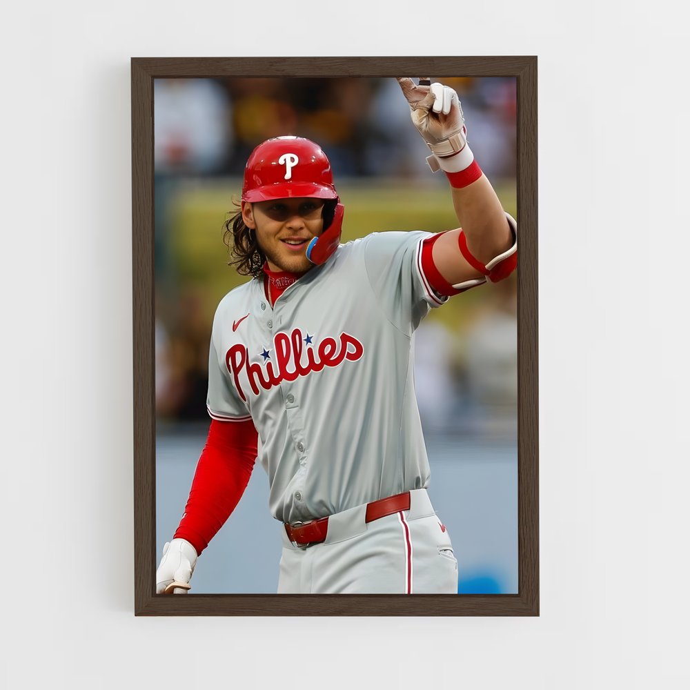 ap-philadelphia phillies-6 cadre Bois foncé