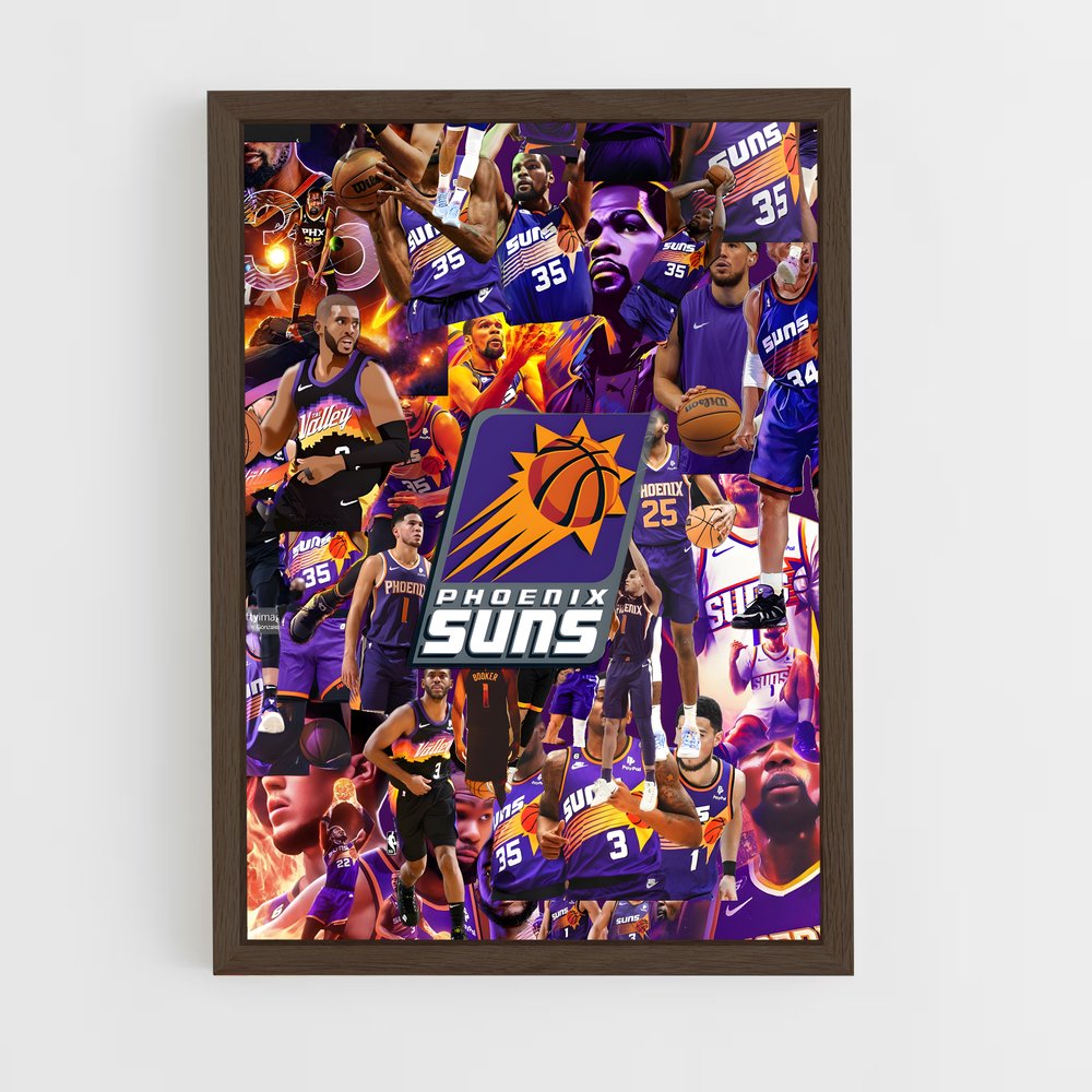 ap-phoenix suns-1 cadre Bois foncé