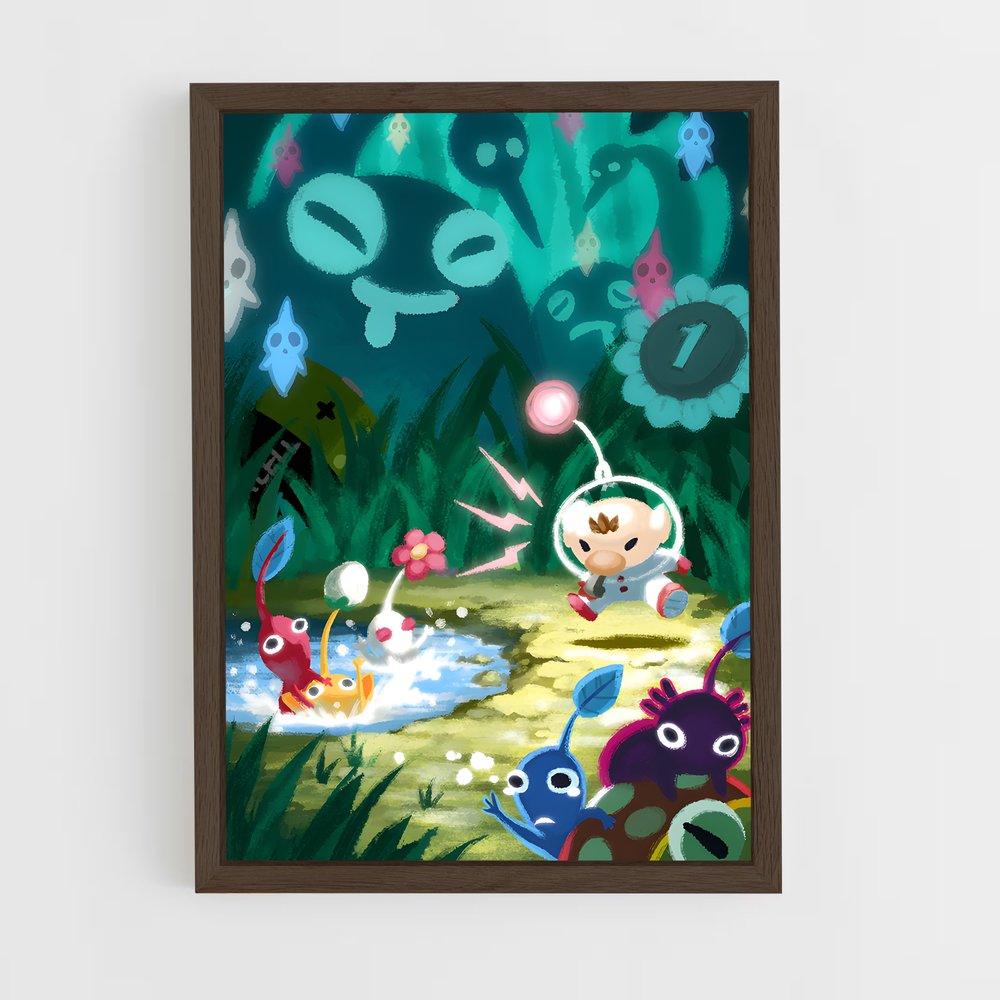 ap-pikmin-2 cadre Bois foncé