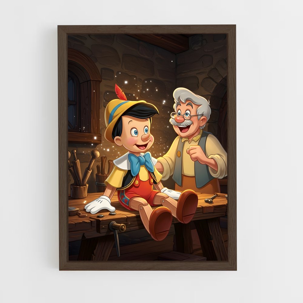 ap-pinocchio-3 cadre Bois foncé