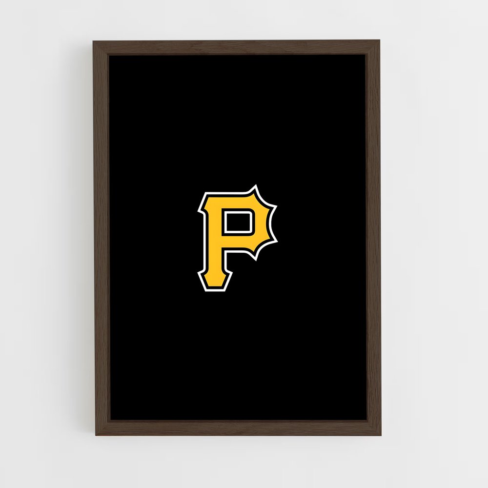 ap-pittsburgh pirates-1 cadre Bois foncé
