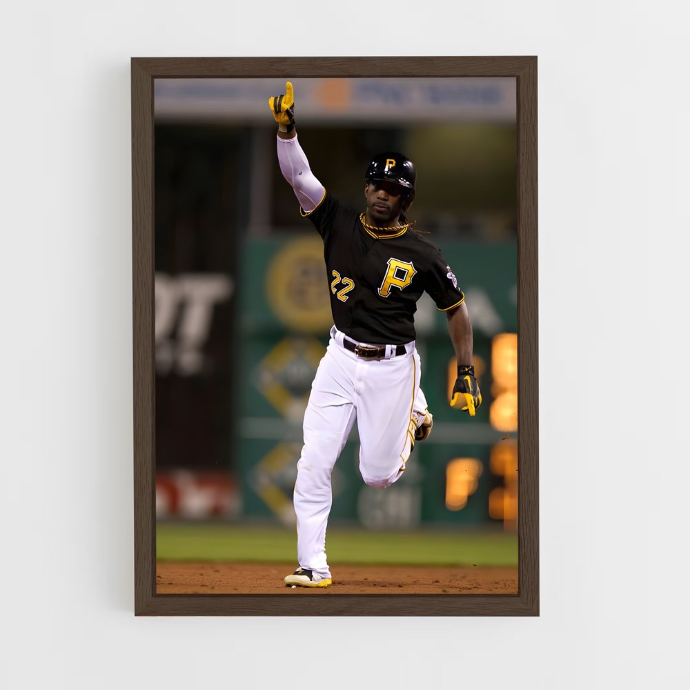 ap-pittsburgh pirates-6 cadre Bois foncé