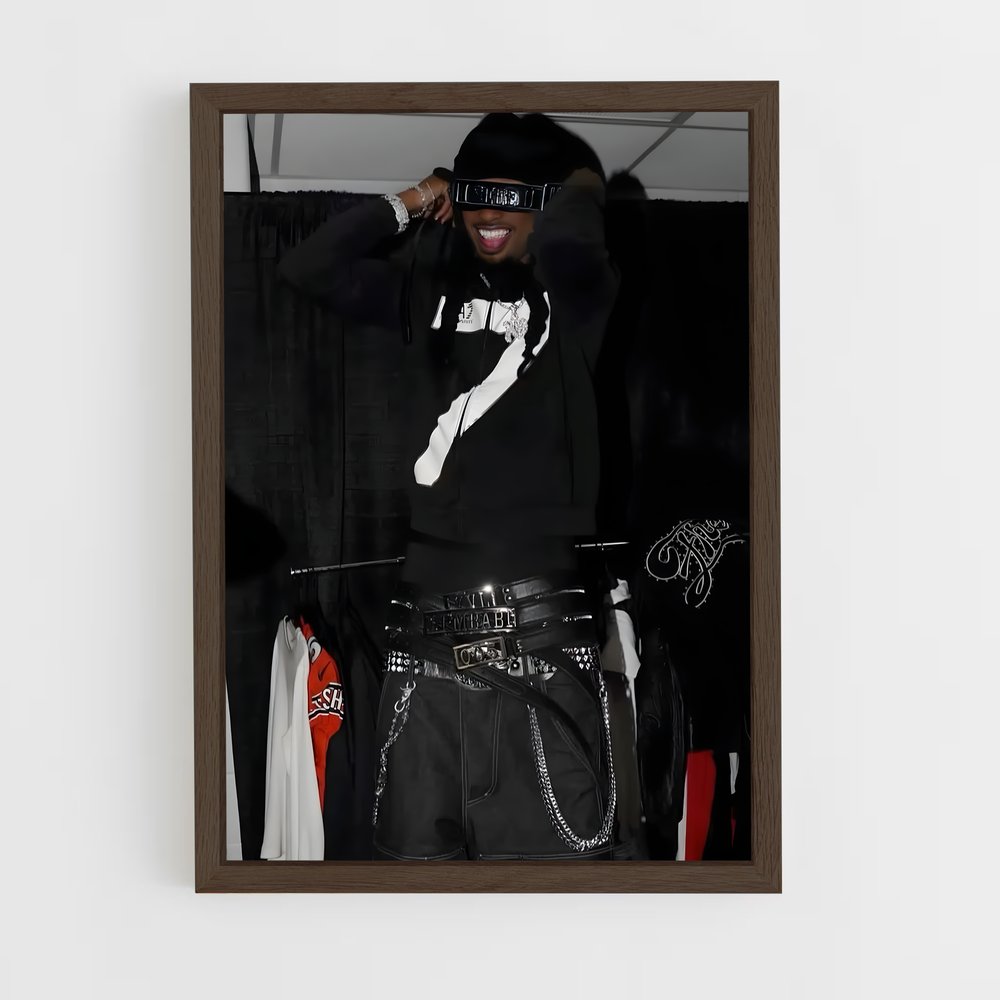 ap-playboi carti-1 cadre Bois foncé